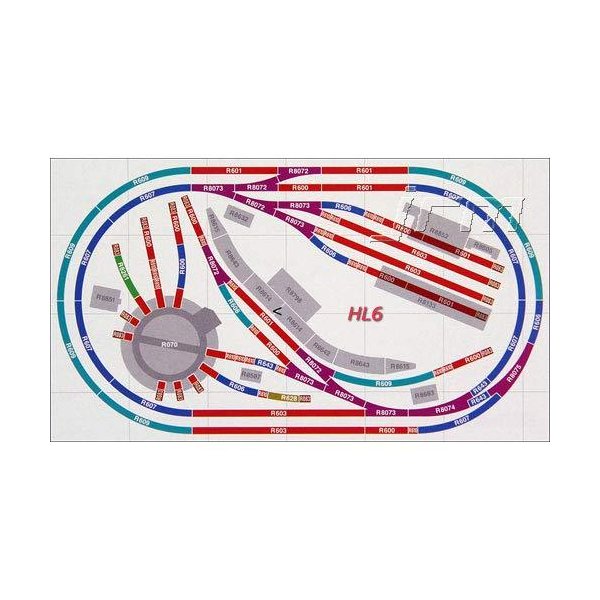 Hornby Digital Train Set HL6 compact oval layout with one train & turntable 並行輸入品