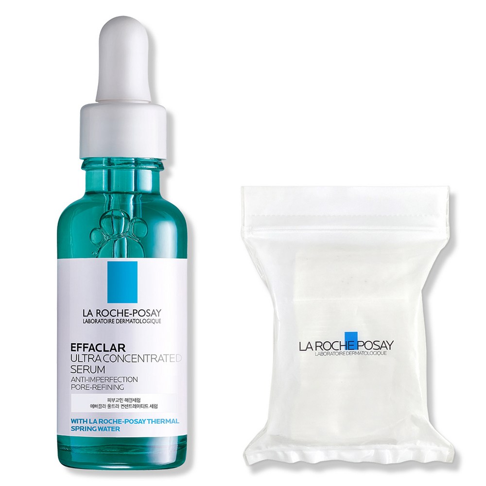 ラロシュポゼエパドゥラウルトラコンセントレイテッドセラム30ml +ビーガン化粧綿30枚1セット