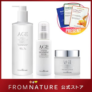 AGE エイジインテンスシリーズ 3点セット ガラクトミセス95.7％含有 化粧水340ml クリーム 80ml 乳液 100ml スキンケアセット 高保湿 韓国コスメ