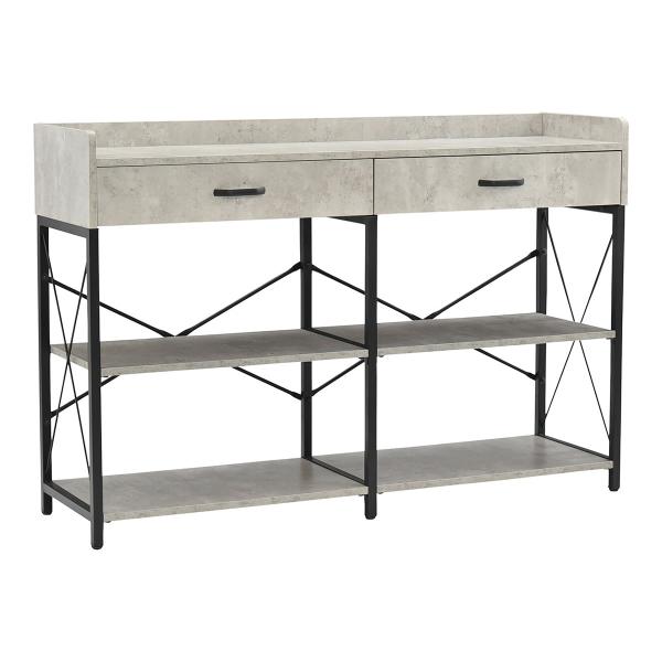 棚 シェルフ ラック 可動棚 木製 シンプル 引き出し 木目 コンクリート おしゃれ 北欧 省スペース