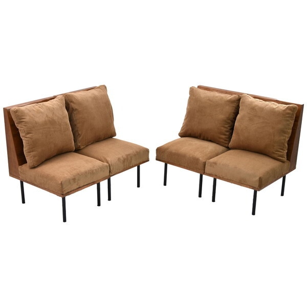 B.Bファニシング IFSE0323COBRN コーデュロイブラウン infinite 四人掛けソファー(300×4+303×4+307×4) メーカー直送