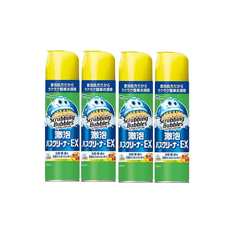 【まとめ買い】スクラビングバブル 激泡バスクリーナーEX エアゾールタイプ 570ml×4個