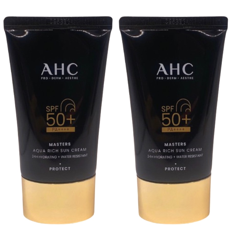 [ 1 + 1 ] マスターズ アクアリッチ 日焼け止め SPF50+ PA++++ 50ml x 2個