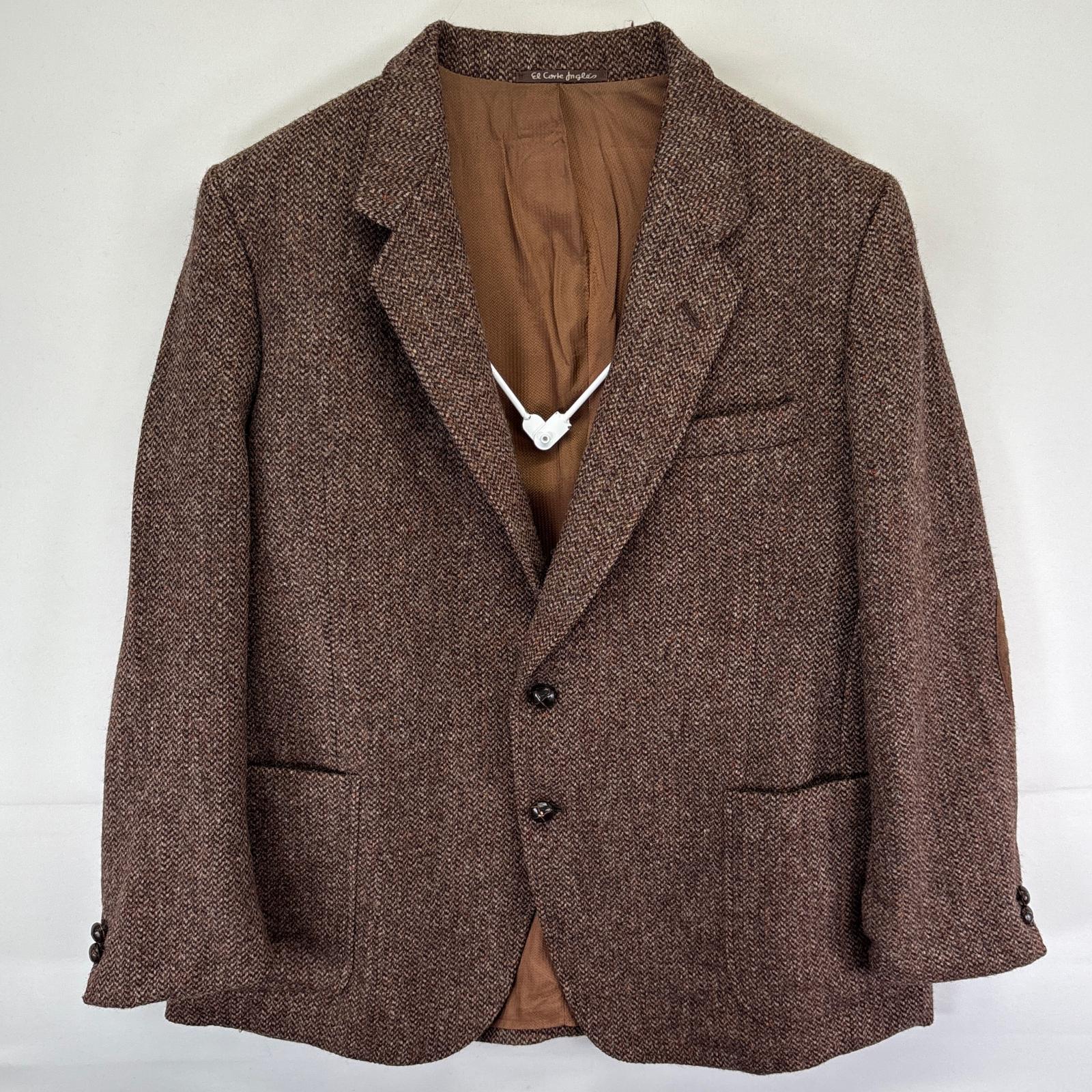 古着 90s/90年代 テーラードジャケット ツイード ブレザー ウール ブラウン系 メンズ