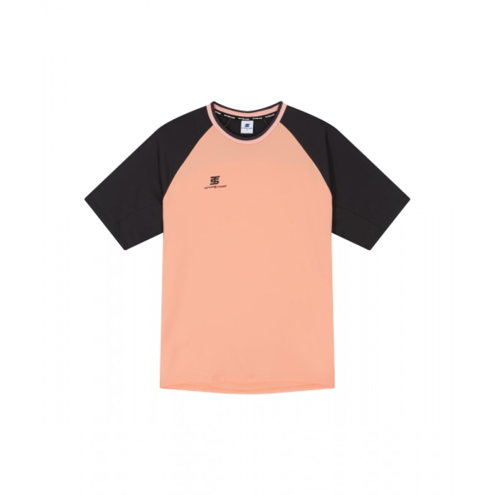 スポーツストライプメッシュショートスリーブ T シャツ PK