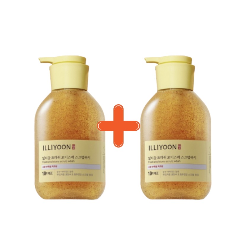 [400ml+400ml] 水分泡でつるつる肌の秘訣 / フレッシュモイスチャーオールインワンスクラブウォッシュ / デイリー角質ケア