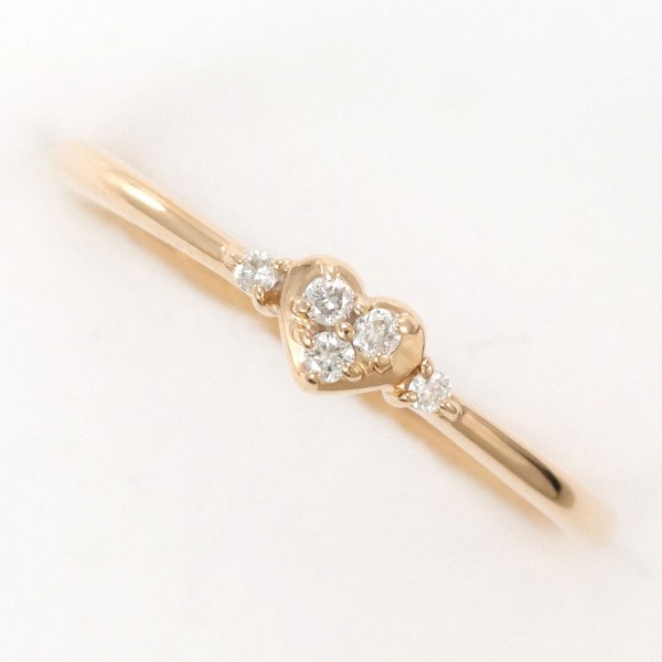 スカラベ K10PG リング 指輪 9号 ダイヤ 総重量約1.0g ジュエリー 中古