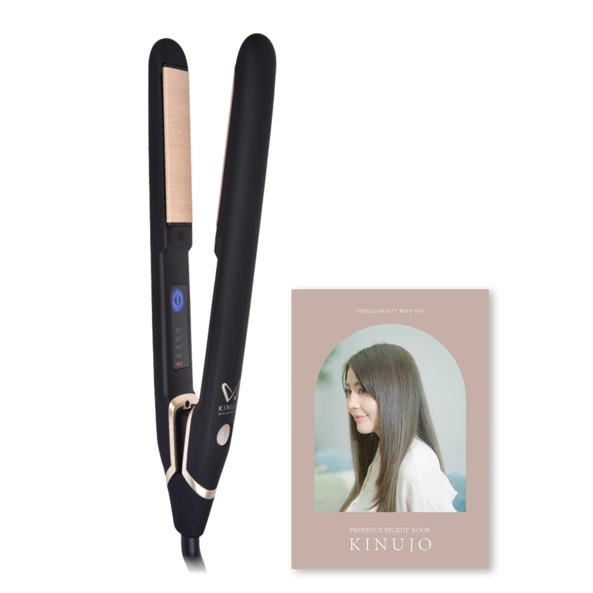 KINUJO WORLDWIDE MODEL ホワイト ストレートヘアアイロン KINUJO【新