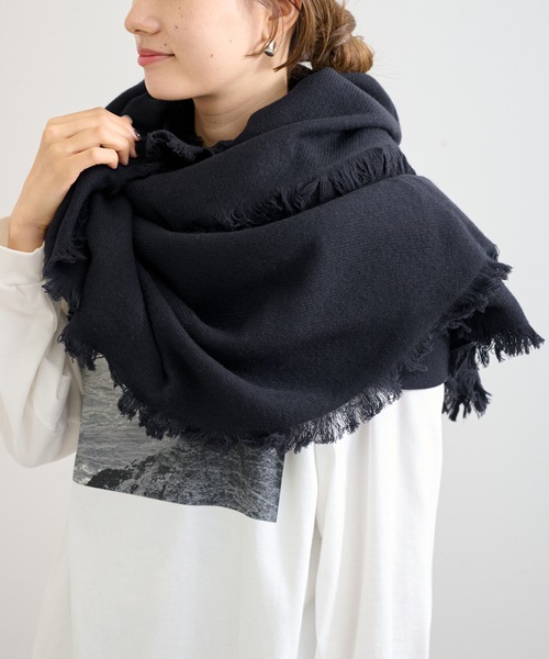 [最安値挑戦]ストール THROW/スロー ALEX スクエアストール ピン付き レディース