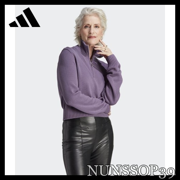 Qoo10 adidas KNIT HALF ZIP ニット [マ Qoo10 adidas KNIT HALF ZIP ニット [マ