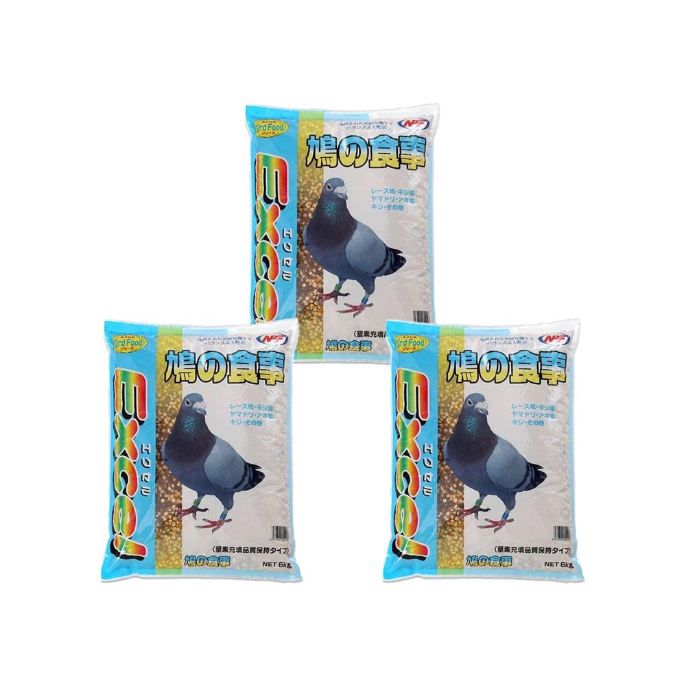 ＮＰＦ　エクセル　鳩の食事　６ｋｇX３　鳥　フード　餌　えさ　種　穀類　ＣＲＣ55―20―60―00―00