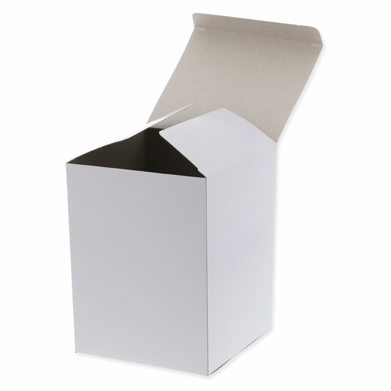 （まとめ買い）シモジマ HEIKO 箱 白無地汎用ボックス 人形箱4 20枚 内寸150x150x高200mm ギフトボックス 006819400 [x3セット]