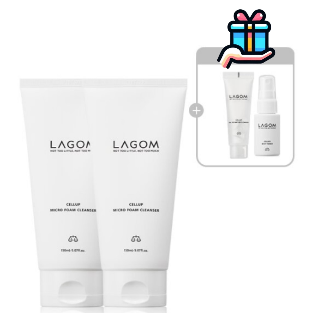 [大容量企画商品1+1]マイクロフォームクレンザー150ml+150ml 計300ml 追加贈呈 ジェルツーウォータークレンザー30ml+ミスト20ml 洗顔フォーム 韓国 人気 洗浄 水分 低刺激
