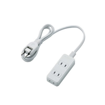 他サイト： エレコム　ELECOM　スイングプラグタップ 3個口 1m ホワイト　T-S02N-2310WHの商品画像