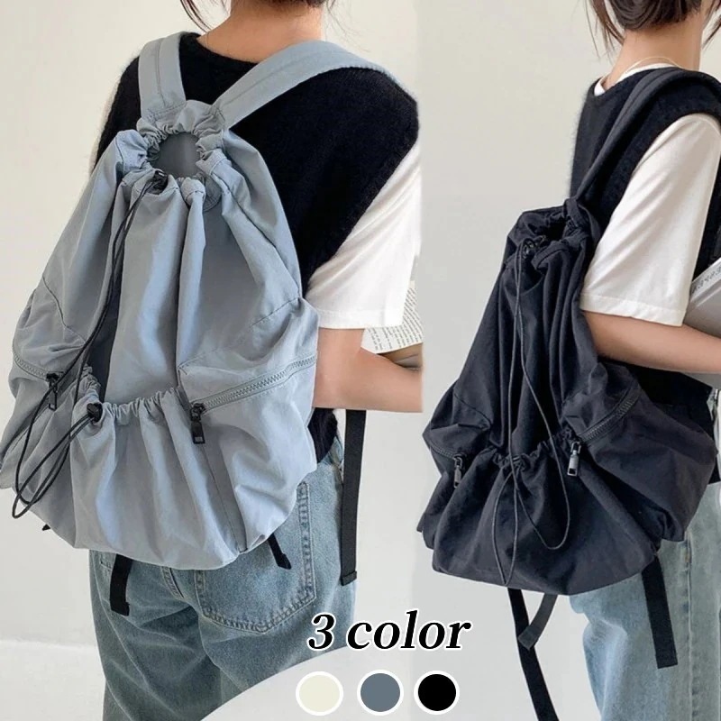 バックパック 日系 ドロースト今週の割引は 25% オフですリング リュック 多機能性バッグ 通学リュック 旅行バッグ 大容量 韓国 リュック 男女兼用