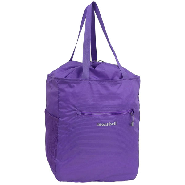 モンベル バッグ メンズ レディース トートバッグ 21L ナイロン パープル ポケッタブル ライトトート M 1123973PU mont-bell A4対応