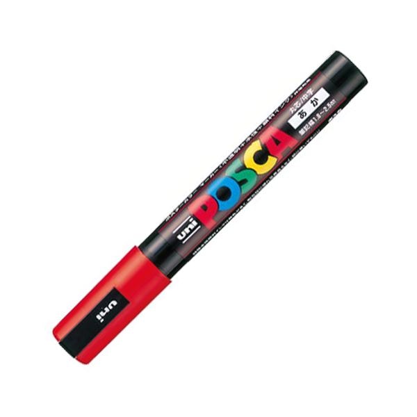 (まとめ) 三菱鉛筆 水性マーカー ポスカ 中字丸芯 赤 PC5M.15 1本 (×50セット) 10,883円
