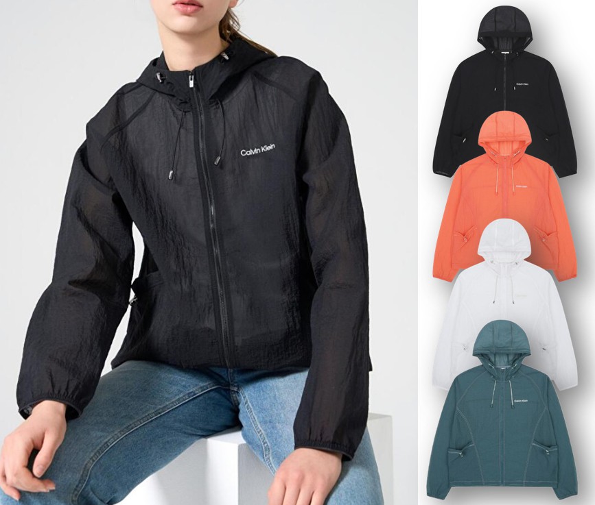 Womens Lightweight Nylon Windbreaker