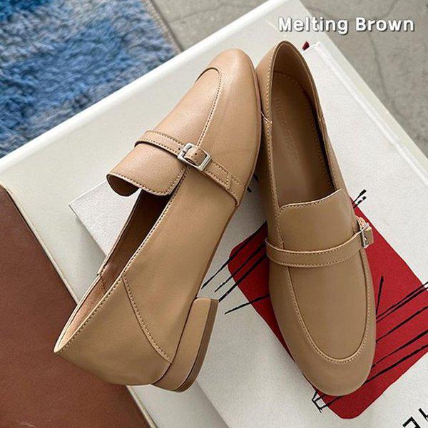 レディースバックルストラップローファー MT01