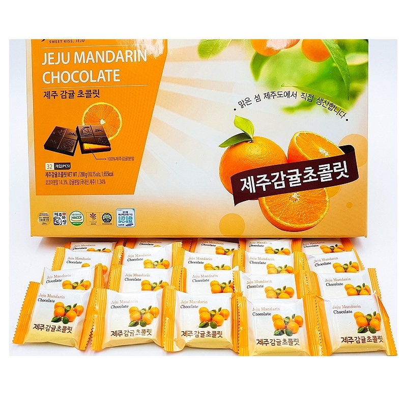 濟州島柑橘類チョコレート1箱28個入り 合計3ボックス / 知人ギフト / 子供スナック / 済州島旅行ギフト