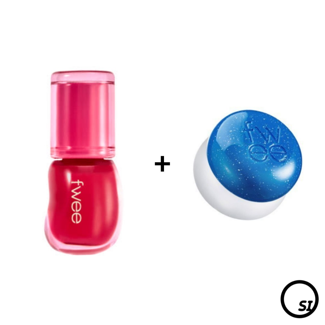 【SET】 3D ボリューミング グロス + リップアンドチーク ブラリー プリンポッド