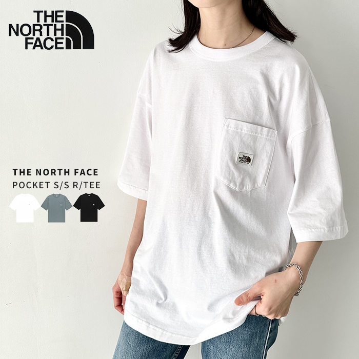 【送料無料】THE NORTH FACE ルーズフィット ポケT クルーネック オーバーサイズ 半袖Tシャツ ポケット付き コットンTシャツ ビッグシルエット 無地 カジュアル ユニセックス メンズ