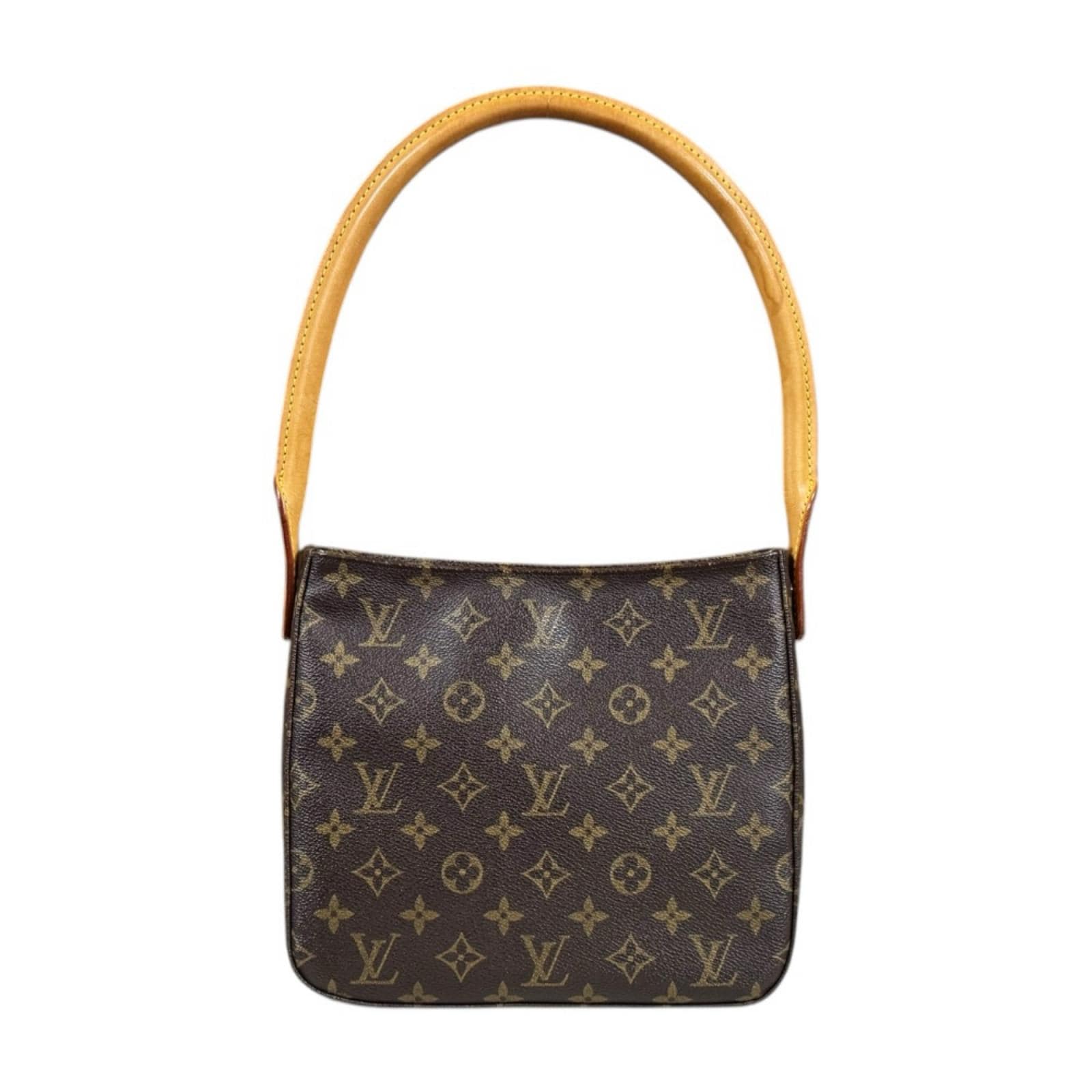 ルイヴィトン ルーピングMM モノグラム ショルダーバッグ モノグラムキャンバス M51146 ブラウン LOUIS VUITTON 中古