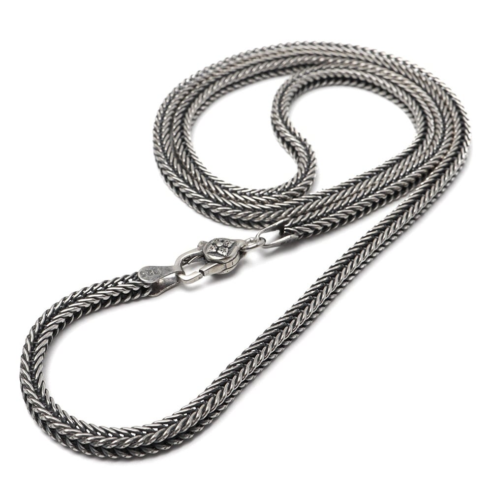 925 フォックステールチェーンネックレス 幅3mm [cs051-3mm]