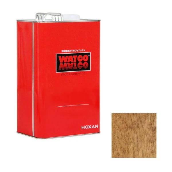 HOXAN ワトコオイル W－12 3．6L Mウォルナット 資材 塗料 ニス ホビー塗料