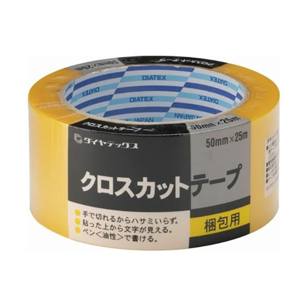 （まとめ）ダイヤテックス クロスカットテープ 50mmx25m イエロー 1巻[x20] 11,971円