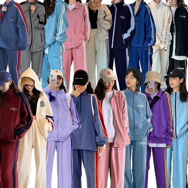 Qoo10] 四季通用 可愛い セットアップ スポーツ
