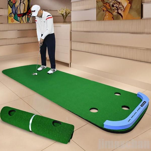新生活 気楽 ゴルフ パターマット 3m 大型 パター練習器具 パター練習マット パター練習 ゴルフマット パター マット アプローチ 室内 自宅 練習 パッティング パット 室外