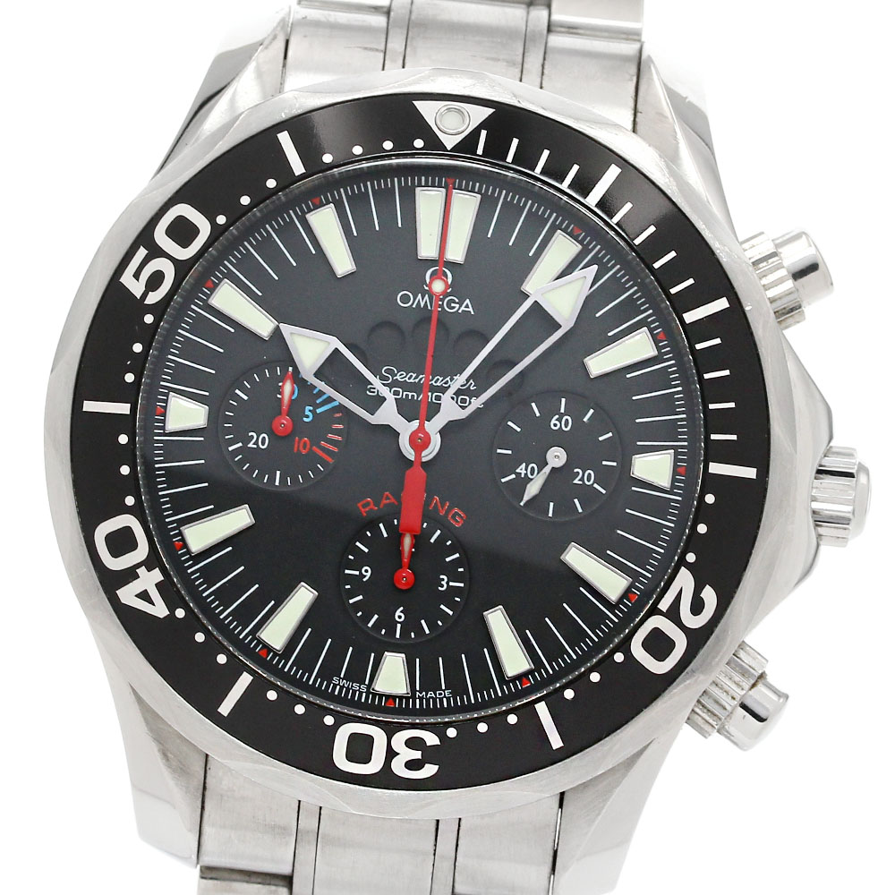 オメガ OMEGA 2569.52 シーマスター300 レーシング クロノグラフ レガッタ 自動巻き メンズ _841794【中古】