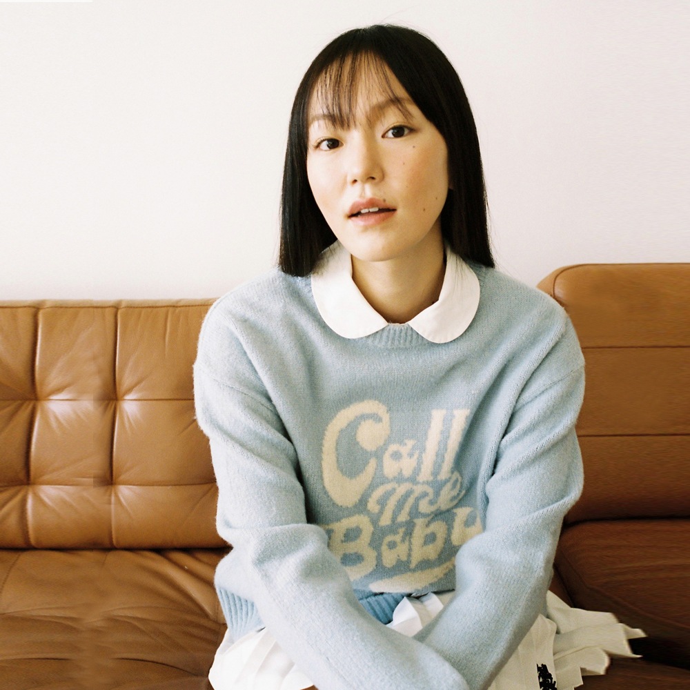 Call me baby 22fw ふゆ 新作! Baby Logo Sweater (Sky blue)