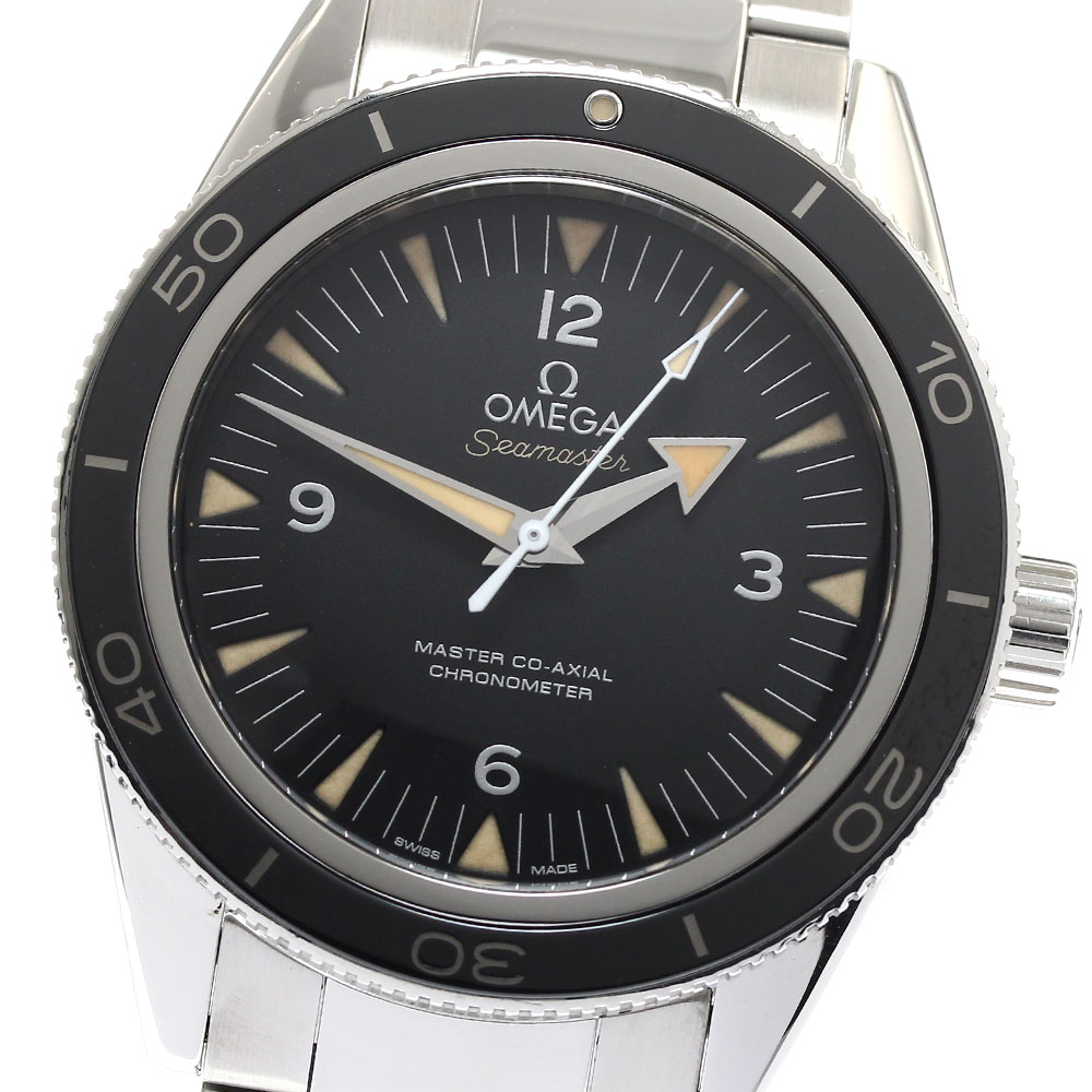 オメガ OMEGA 233.30.41.21.01.001 シーマスター300 マスターコーアクシャル 自動巻き メンズ 良品 保証書付き_887967【中古】