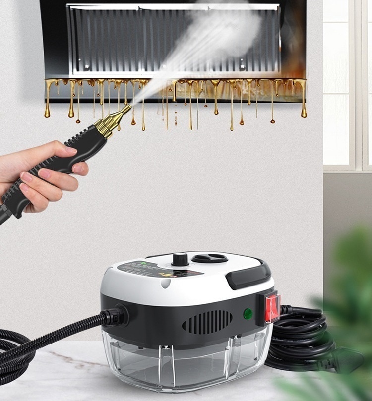 スチームクリーナー 高温蒸気洗浄機 蒸気洗浄機 2500W 110V 6段階調整 105℃ 高温 高圧 強力作動 大容量水タン 消毒 除菌 ダニ駆除 大容量 台所/キッチン/エアコン/油煙/油汚れ/