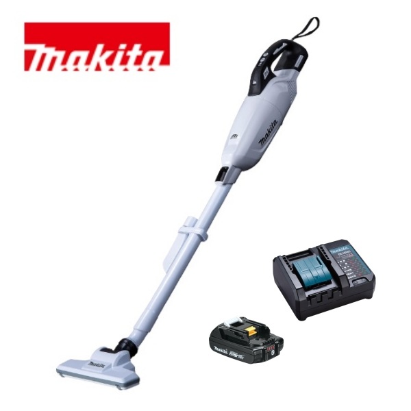 当店だけ！バッテリー充電器も1年保証! マキタ コードレス掃除機 18V カプセル式 白 CL284FDZW + 軽量バッテリー BL1820B + コンパクト充電器DC18WC 充電式 クリーナー 27,188円