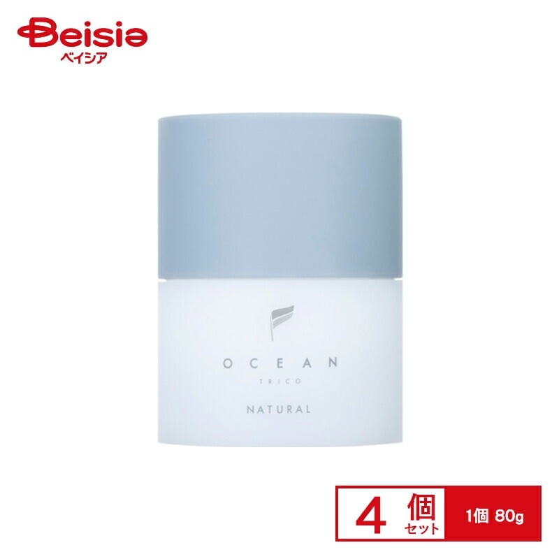 フィッツコーポレーション オーシャントリコ ヘアスタイリングワックス ナチュラル 80g×4個