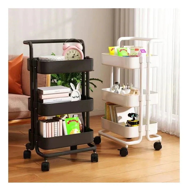 【1つ買うと1つ無料】キッチンワゴン キャスター付き 収納ボックス 3段 キッチン 収納 三 収納四4段-783955