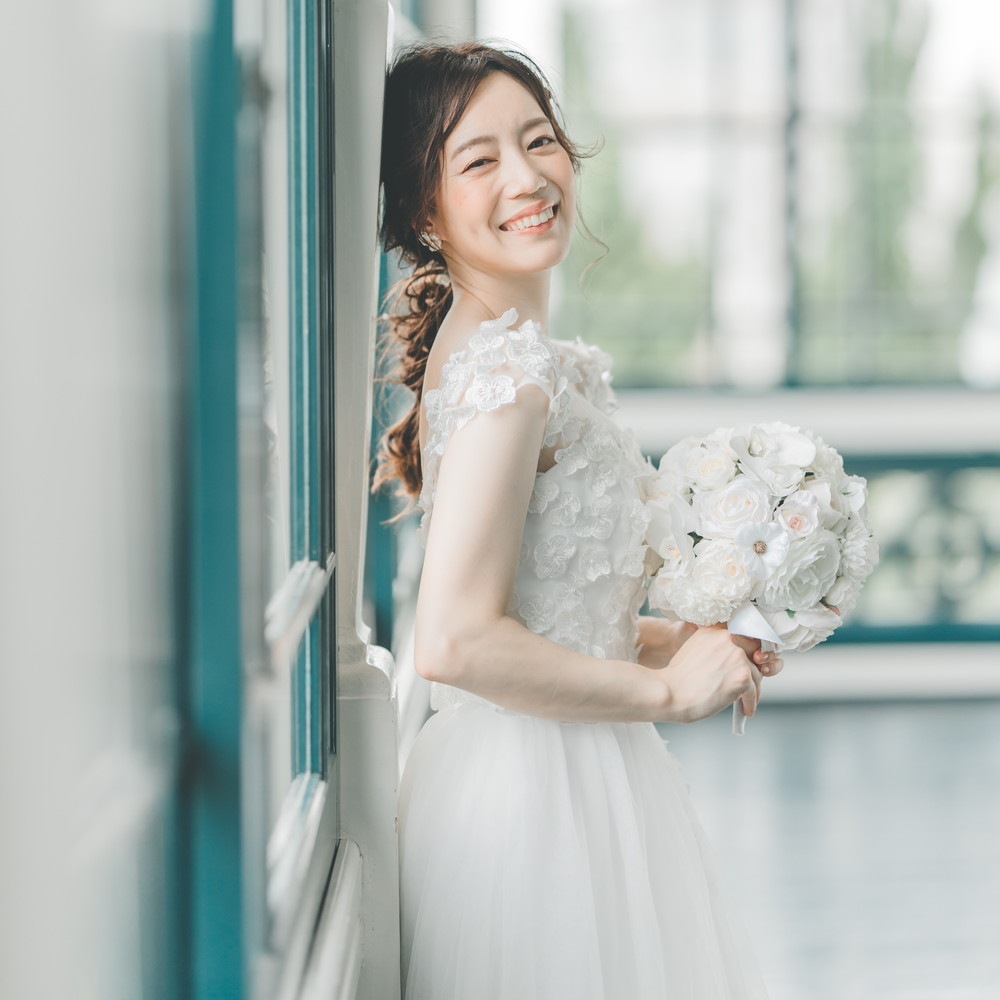 カラー エンパイアドレス ウェディングドレス　ロングドレス 2次会 1.5次会 結婚式 披露宴 フォトウェディング(M-0007) 10,877円