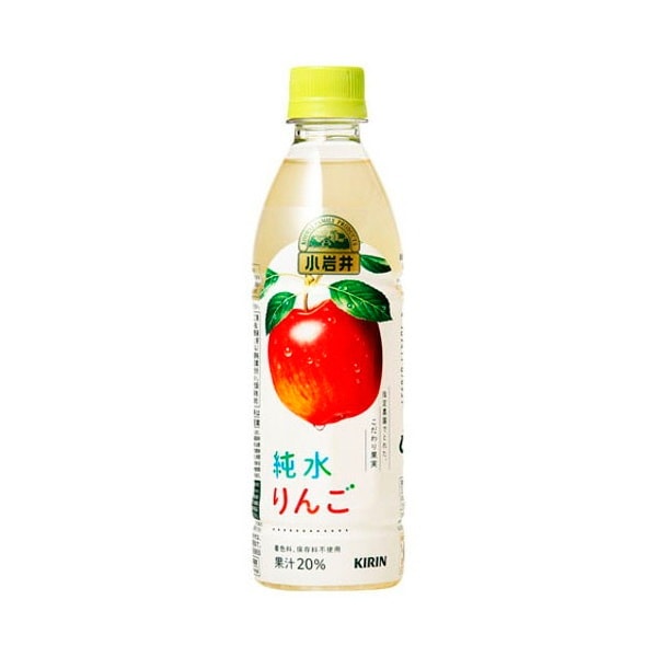 小岩井 純水りんご ペット 430ml x24 メーカー直送