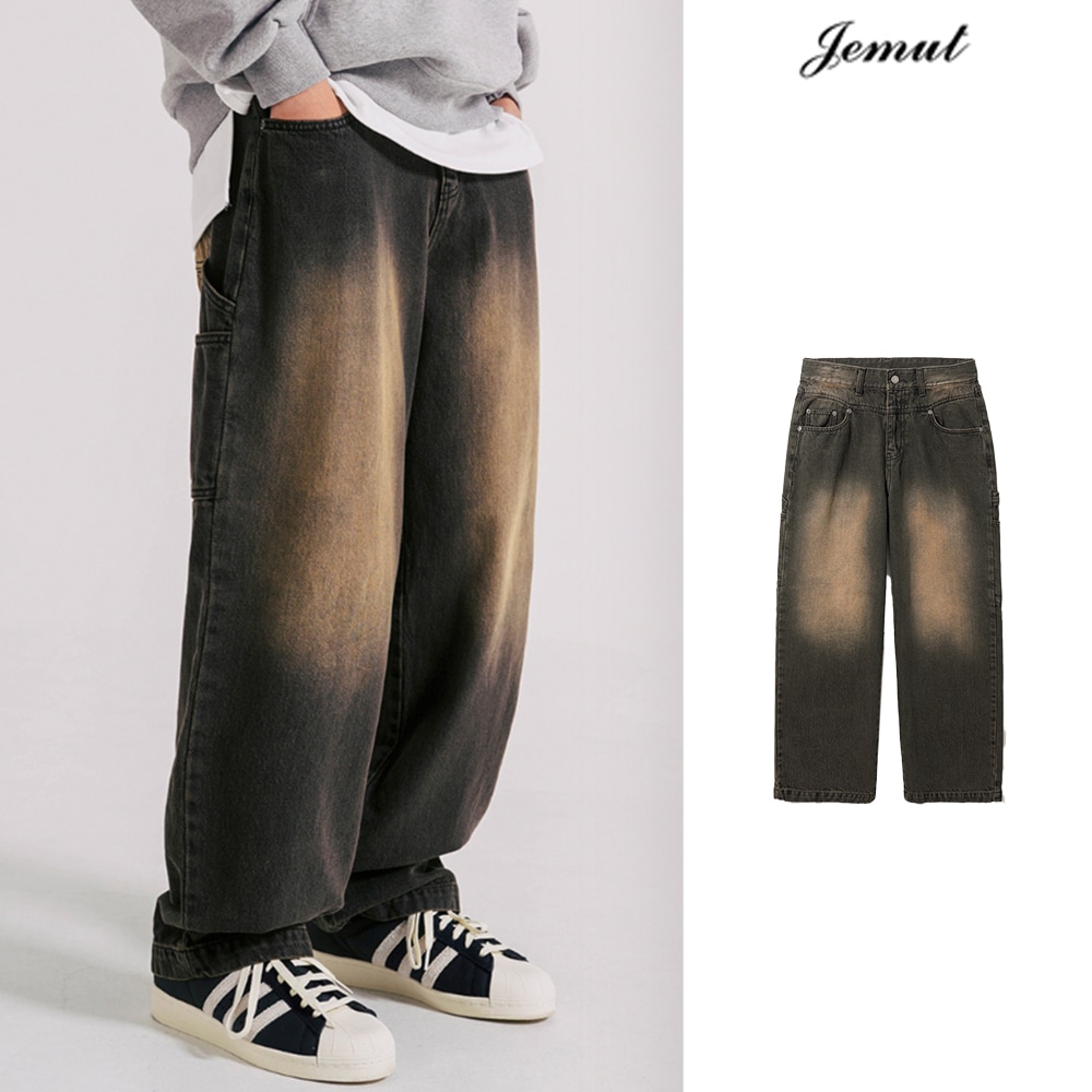 [JEMUT] Kuro Carpenter Denim Pants