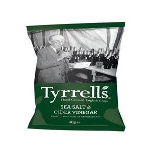 ティレルポテトチップス　シーソルト＆サイダービネガー４０ｇｘ１２