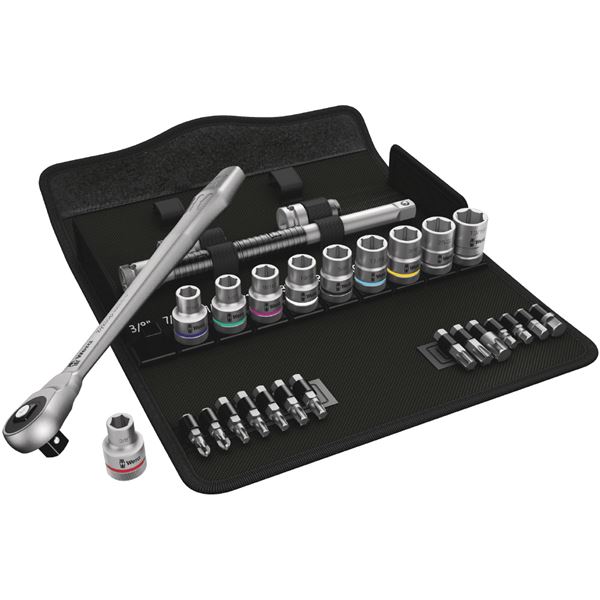 WERA ヴェラ 差込角1/2DR 28点組 ソケットレンチ セット 004080 工具 ツール DIY 作業工具 道具 レンチ