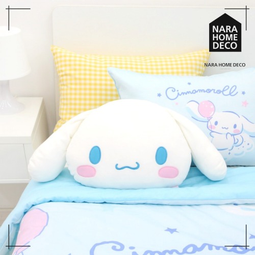 SANRIO シナモロール フェイスクッション クッション インテリア かわいい 韓国人気