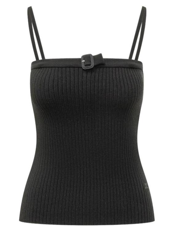 COURREGES Women Tops 126MDE156FI0001 9999 BLACK