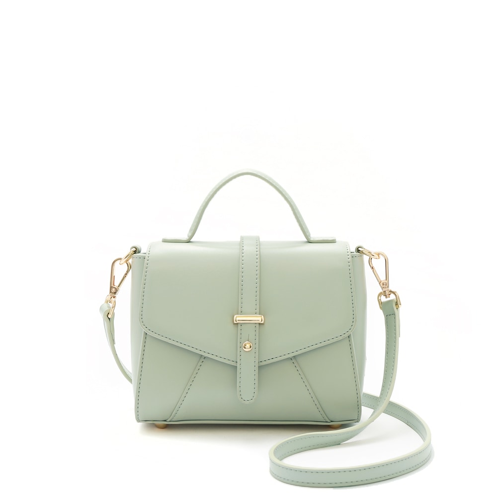 Sweety ２WAYミニハンドバッグ ショルダーストラップ付き グリーン