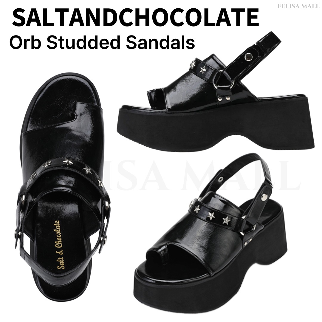 [SALT&CHOCOLATE] Orb Studded Sandals 厚底サンダル 韓国人気