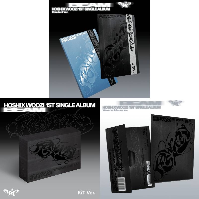 [MEGA][4種セット] HOSHI X WOOZI [BEAM] (Weverse Albums ver.+KiT Ver.+一般版 2種) アルバム チャート反映 当店特典