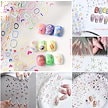 大人気5 Dエンボス立体ネイルシールかわいい簡単貼るタイプりドーパミン落書き絵柄フレッシュ油絵小花氷透百合花精巧蝶かわいい猫爪キャラクターネイルシール
